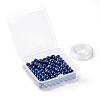 D100Pcs 8mm Natural Lapis Lazuli Round Beads DIY-LS0002-02-7