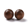 Round Tiger Skin Sandalwood Beads WOOD-G009-01C-2