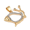 Brass Micro Pave Cubic Zirconia Pendants KK-A260-06G-2