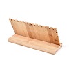 Wood with Velvet Necklace Display Stand Jewelry Pendant Holder Accessory PW-WG92612-04-3