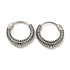 316 Surgical Stainless Steel Hoop Earrings EJEW-D096-09I-AS-1