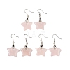 Natural & Synthetic Mixed Stone Dangle Earrings EJEW-F343-C-2