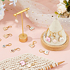 24Pcs 6 Styles Alloy Enamel Pendant Locking Stitch Markers HJEW-HS00080-5