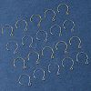 24Pcs 2 Colors Ion Plating(IP) 304 Stainless Steel Earring Hooks STAS-FS0001-65-7