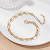 Brass Oval Link Chain Bracelets for Women BJEW-JB12678-1