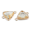 Transparent K9 Glass Connector Charms GLAA-N038-60-F12-2