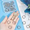 Zinc Alloy Spring Gate Rings FIND-SP0001-08A-3