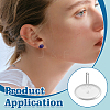 4 Pairs 925 Sterling Silver Stud Earring Findings STER-BC0003-92P-5