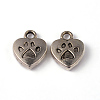 Tibetan Style Alloy Charms Pendants TIBEP-A123278-AS-LF-4