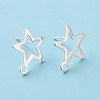 201 Stainless Steel Stud Earring Findings STAS-K241-08S-2