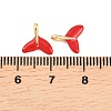 Brass Enamel Charms KK-B167-02G-03-3