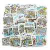 50Pcs Travel Scenery Paper Self-Adhesive Picture Stickers AJEW-S086-15-2