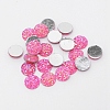 Flat Back Resin Rhinestone Cabochons CRES-WH0002-12C-1