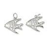 Ocean Style Brass Micro Pave Cubic Zirconia Pendants KK-A280-01C-P-1