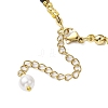 Shell Pearl Bead & Glass Seed Beads Beaded Necklaces for Women NJEW-MZ00073-02-5