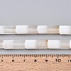 Natural White Agate Beads Strands G-T144-31-4