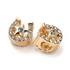 Alloy Rhinestone European Beads FIND-Q115-06G-2