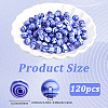 120pcs Handmade Millefiori Glass Round Beads LK-PA0001-05A-2