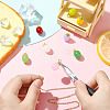 8Pcs 8 COlors Handmade Lampwork Pendants LAMP-CJ0002-59-5
