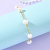 Natural Cultured Freshwater Pearl Potato Beaded Chain Bracelets BJEW-JB14270-2