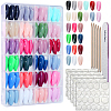ABS Plastic Pure Color Press On False Nails MRMJ-WH20004-32B-1