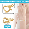 30Pcs Brass Lobster Claw Clasps KK-BBC0014-65G-2