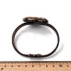 Natural Tiger Eye & Labradorite Bangles for Women BJEW-A043-01R-02-5
