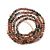Synthetic Goldstone & Green Goldstone & Blue Goldstone Beads Strands G-RM250104-D5-3
