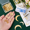 33Pcs 9 Styles Brass Chandelier Component Links FIND-HS0001-81-3