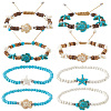 Pcs Coconut Braided Bead Bracelets BJEW-SC0001-49-1