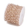 Glass & 304 Stainless Steel Beaded Chains SA-CBAD321-04E-2