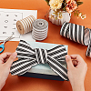 3 Rolls 3 Colors Polyester Striped Ribbons OCOR-GA0001-87-3