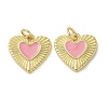 Rack Plating Brass Enamel Charms KK-K392-34G-03-1