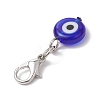 Handmade Evil Eye Lampwork Pendant Decoration HJEW-JM02604-5