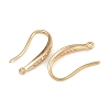 Brass Micro Pave Clear Cubic Zirconia Earring Hooks KK-F910-24G-2