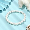 Natural Pearl Beaded Stretch Bracelets BJEW-JB09492-2