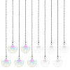 10Pcs 2 Colors Fan 304 Stainless Steel Charms Ceiling Fan Pull Chain Extenders PALLOY-HY00056-1