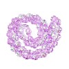 Electroplate Transparent Glass Beads Strands EGLA-N055-04A-07-2