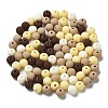 Frosted Opaque Acrylic Beads OACR-P019-01B-01-1