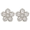 Cubic Zirconia Flower Stud Earrings EJEW-I304-16P-01-1