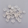 Silver Color Plated Iron Bead Caps X-IFIN-D040-S-2
