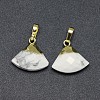 Natural Howlite Pendants G-F584-F02-G-2