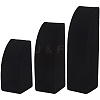 3Pcs 3 Sizes Vertical Wooden Covered with Velvet Necklace Display Stands NDIS-WH20001-03B-6