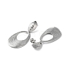 Non-Tarnish 304 Stainless Steel Dangle Stud Earrings STAS-Z052-28P-2