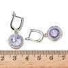 925 Sterling Silver Micro Pave Cubic Zirconia Hoop Earrings EJEW-B147-01B-05-5