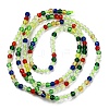 Transparent Gradient Color Glass Beads Strands GLAA-E044-01B-3