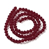 Imitate Austrian Crystal Frosted Glass Beads Strands EGLA-A039-T6mm-MD27-3
