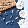 2 Pairs Alloy Stud Earrings for Women EJEW-FS0001-27K-4