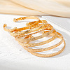 7Pcs 7 Styles Alloy Cuff Bangle Set for Women WG7D095-01-4