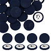  20Pcs Cloth with Aluminum Base Buttons BUTT-NB0001-77A-1